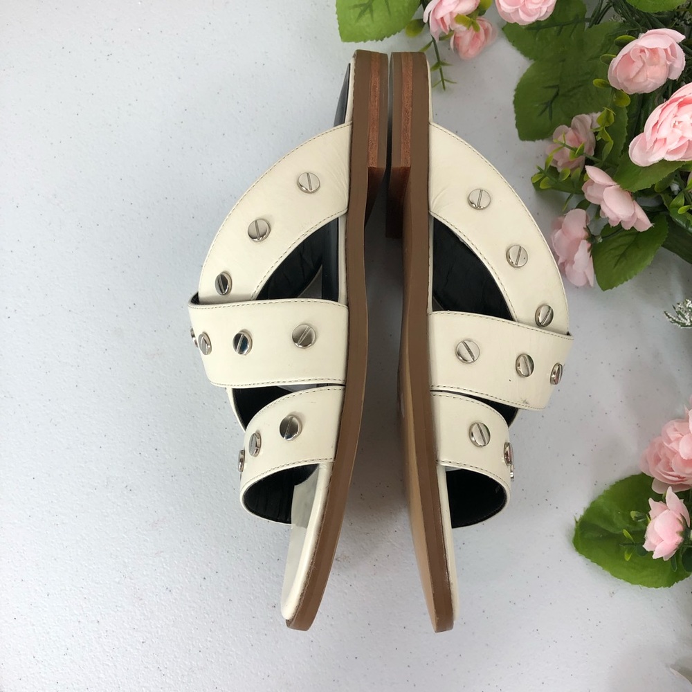 Rebecca Minkoff white slip on sandals size 8.5M - Picture 5 of 8